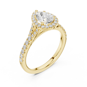 Lune 1.00ct Pear Shape Diamond Ring