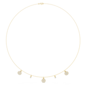 Hexagonal Cluster Necklace — 0.38ct