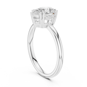 Petal Pear Shape Diamond Accent Ring