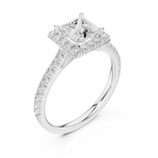 Inès 1.04ct Princess Cut Diamond Ring