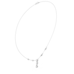 Load image into Gallery viewer, Pear Cluster Drop Necklace — 0.64ct
