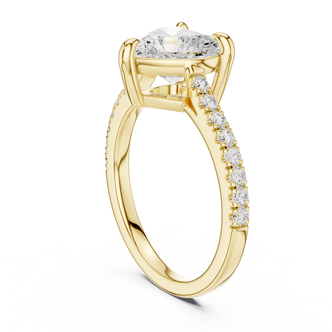 Juliet 2.00ct Heart Cut Diamond Engagement Ring