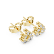 Lumen Diamond Solitaire Stud Earrings