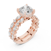 Glacier 2.65ct Cushion Cut Diamond Ring
