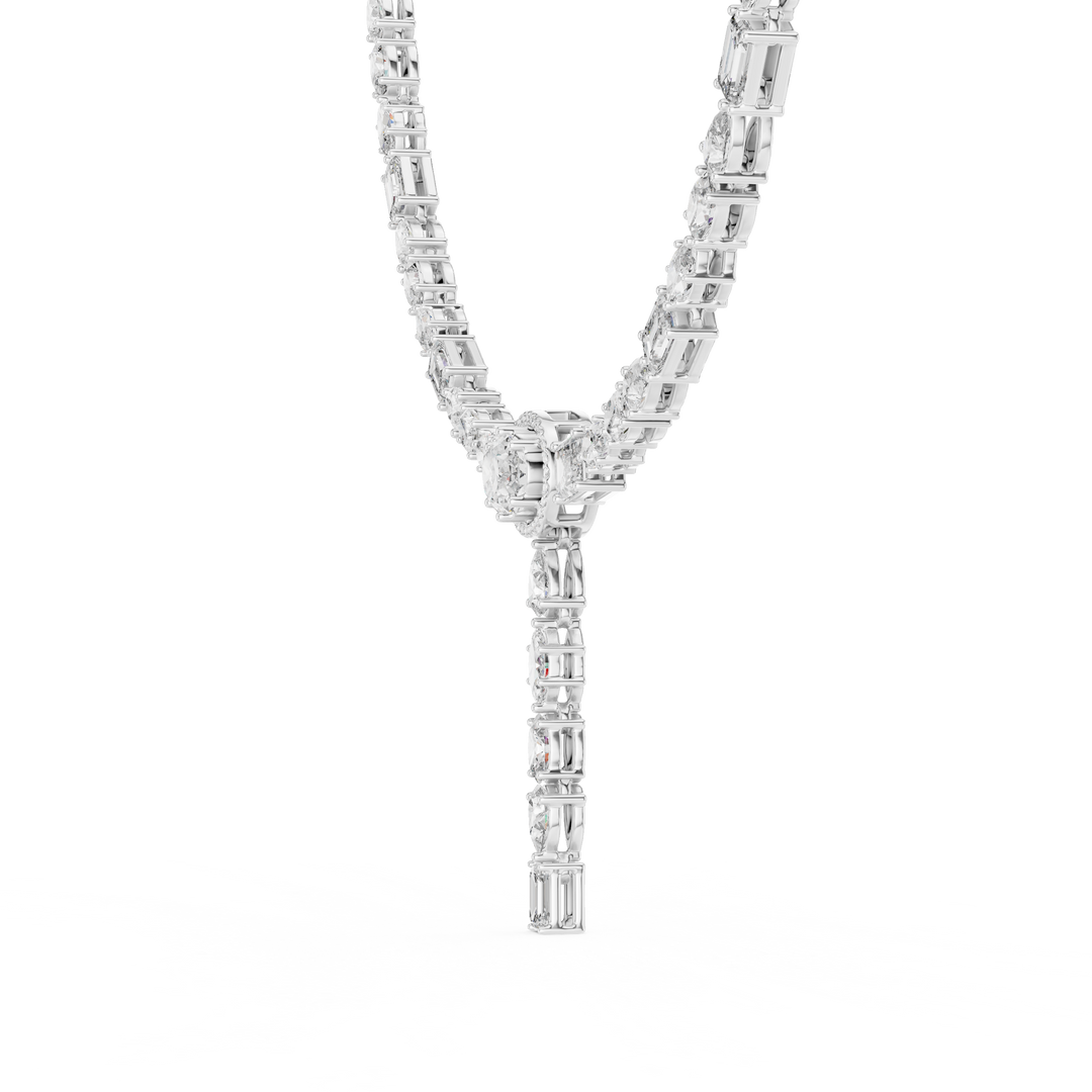 Cascading Multi-Cut Drop Necklace — 14.27ct