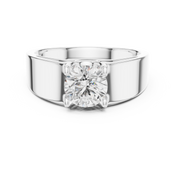 Classic Solitaire Mens Ring — 0.95ct