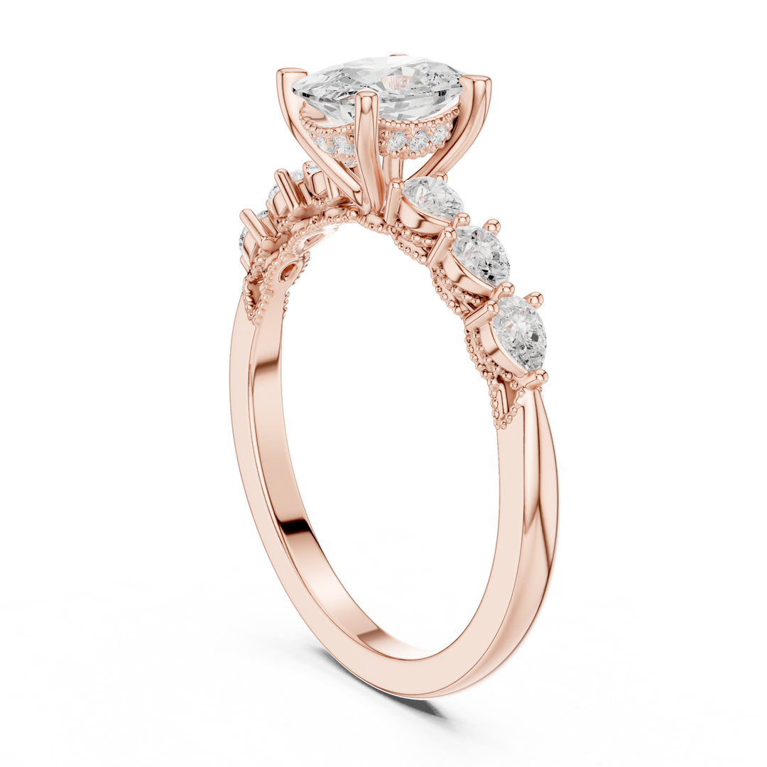 Velour 2.00ct Cushion Cut Diamond Pavé Ring