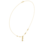 Load image into Gallery viewer, Pear Cluster Drop Necklace — 0.64ct
