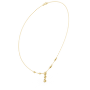 Pear Cluster Drop Necklace — 0.64ct
