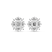 Stellara Diamond Halo Stud Earrings