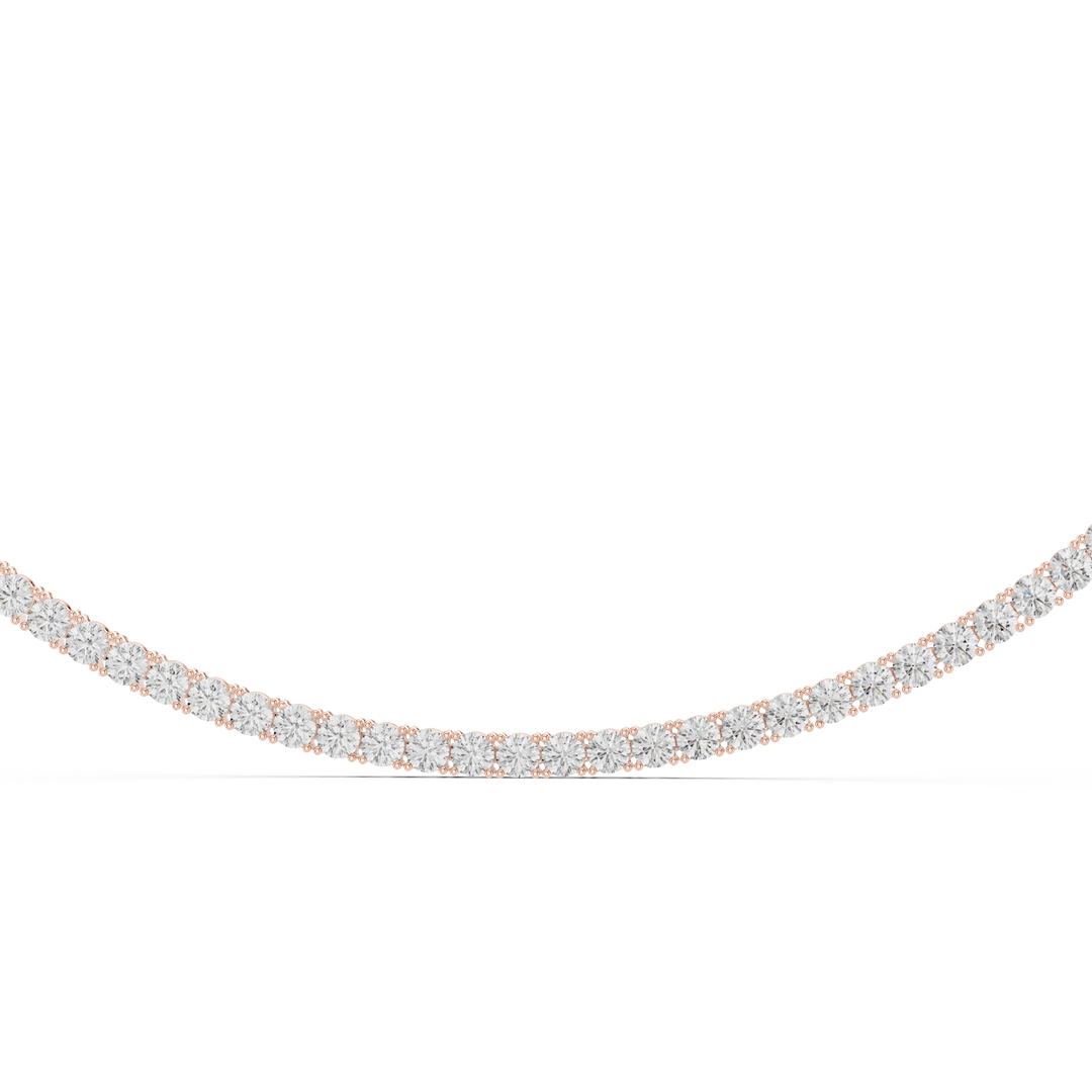 Classic Tennis Necklace — 37.20ct