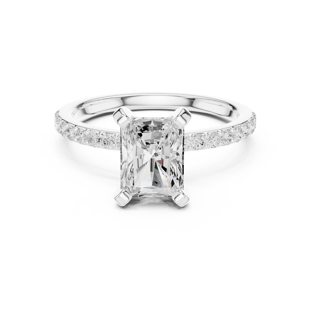 Opulent 2.00ct Radiant Cut Diamond Engagement Ring