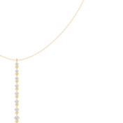 Graduated Solitaire Drop Necklace — 0.63ct