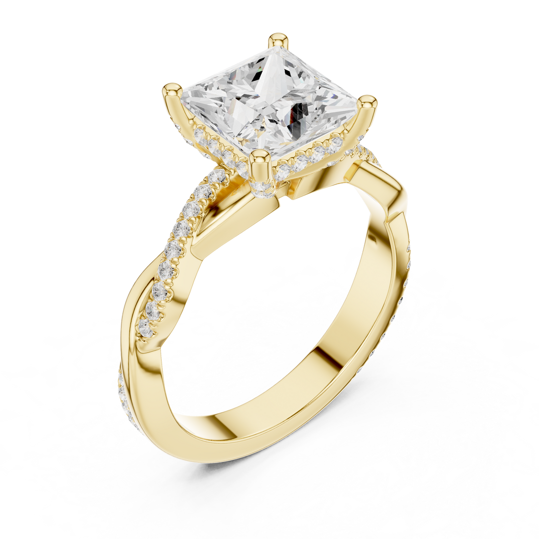 Imperial 2.00ct Princess Cut Three-Stone Diamond Ring