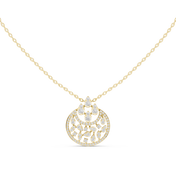 Round Mandala Pendant — 0.56ct