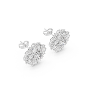 Damini Diamond Halo Stud Earrings