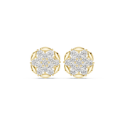 Sia Diamond Solitaire Stud Earrings