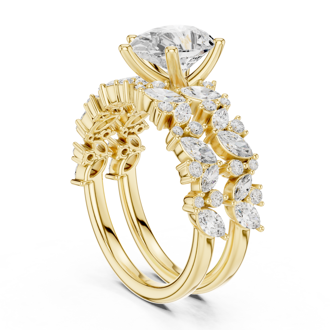 Raindrop 1.60ct Pear Shape Diamond Ring
