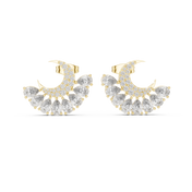 Aurora Diamond Halo Stud Earrings