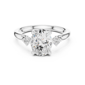 Belle Oval Diamond Solitaire Ring