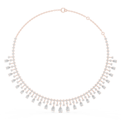 Grand Pear Fringe Necklace — 13.54ct