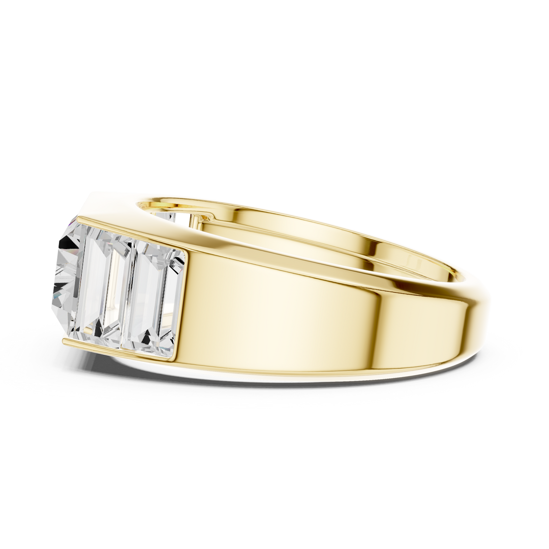 Multi Baguette Mens Ring — 3.42ct