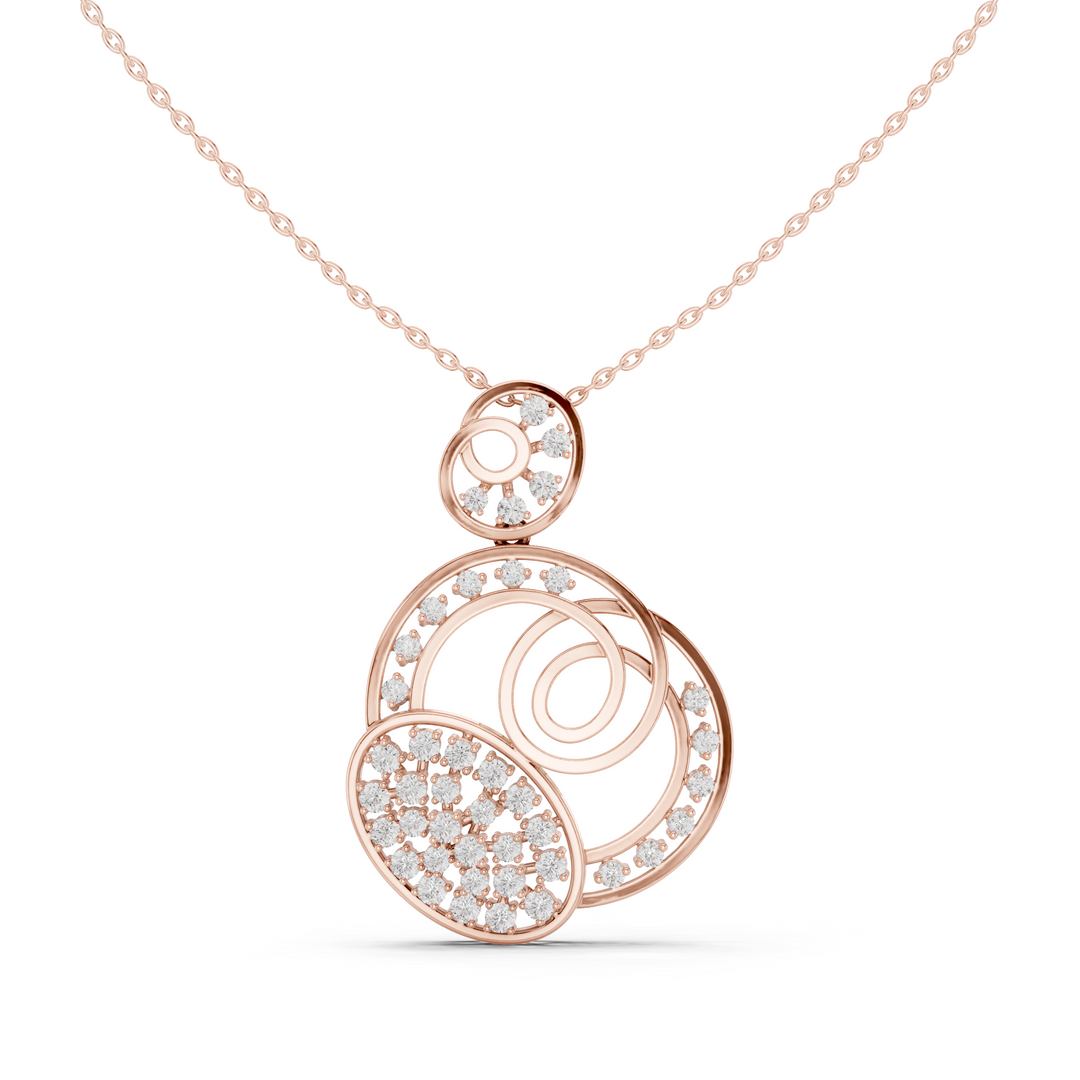 Bubble Circle Pendant — 1.16ct