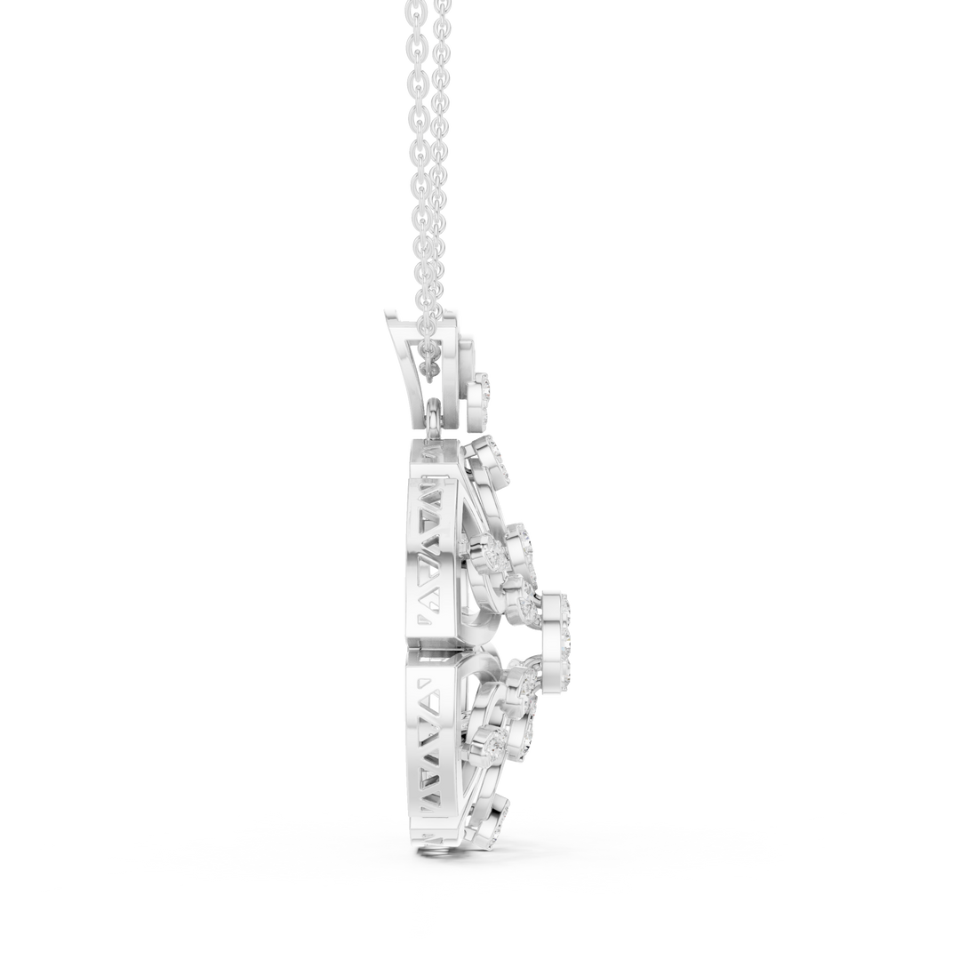 Sunburst Lattice Pendant — 0.79ct