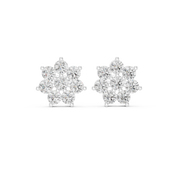 Faye Diamond Solitaire Stud Earrings