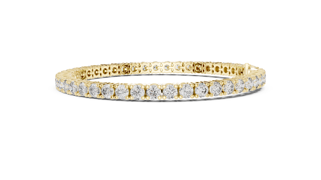 Clasp Tennis Bracelet — 7.42ct