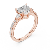 Amour Heart Cut Diamond Ring