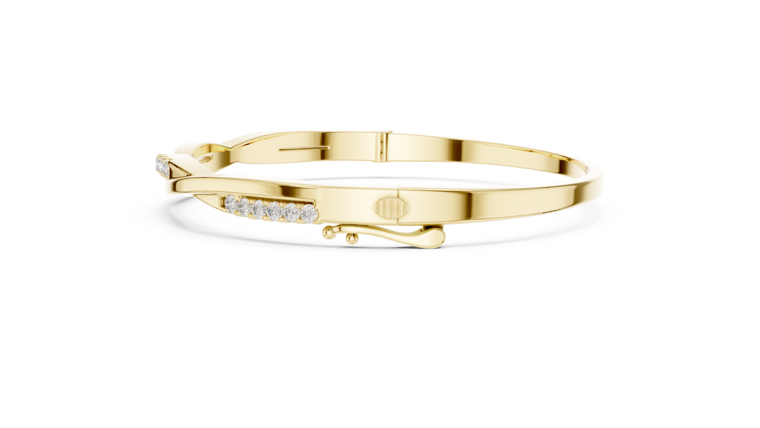 Diamond Channel Bangle — 0.7ct