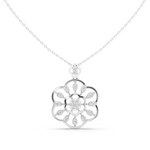 Load image into Gallery viewer, Floral Wheel Pendant — 0.84ct
