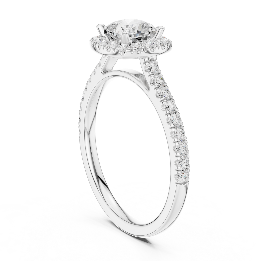 Chérie 0.86ct Cushion Cut Diamond Ring