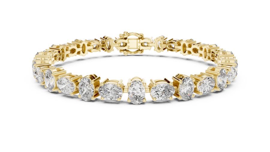 Oval Tennis Bracelet — 7.71ct