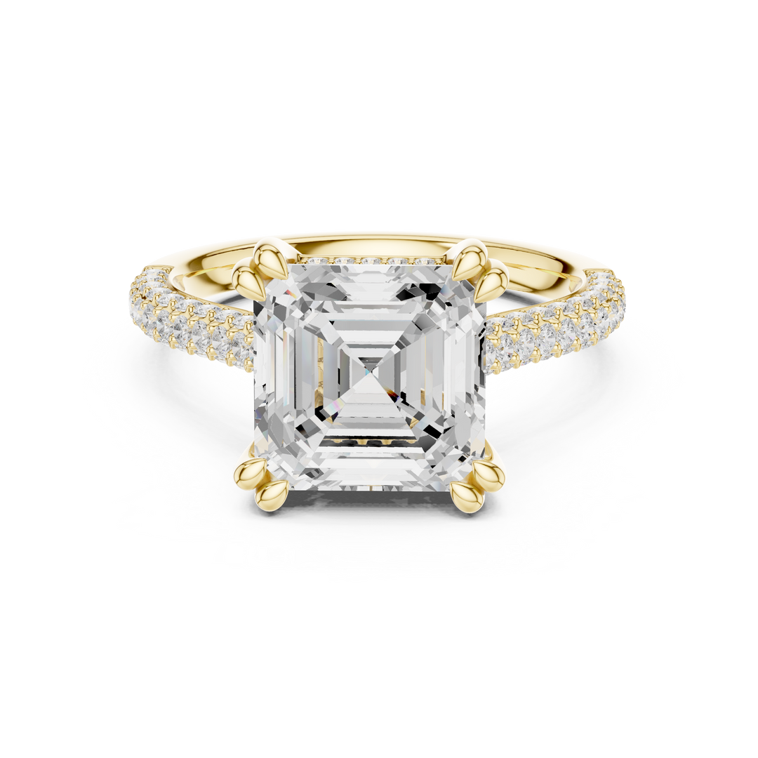 Monolith 3.83ct Emerald Cut Diamond Ring