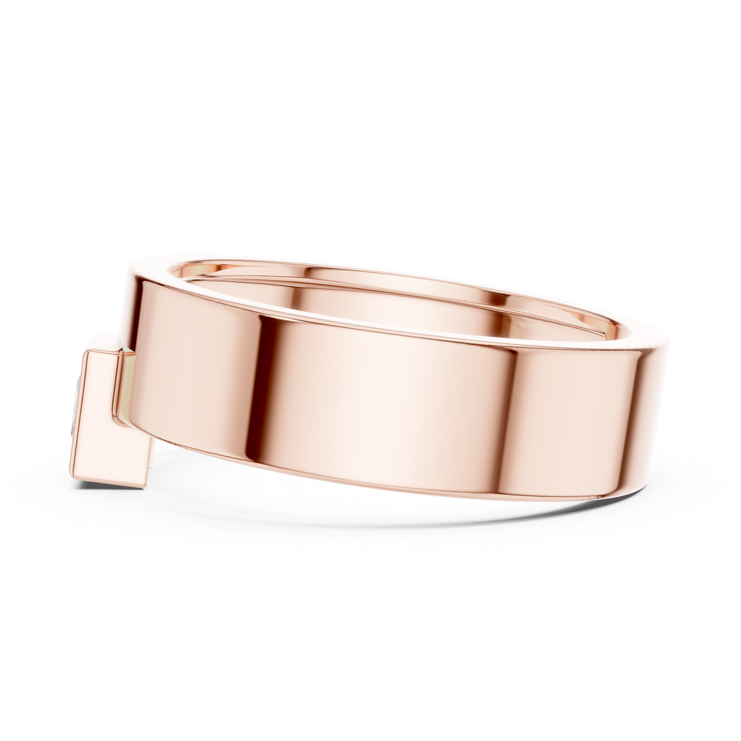Princess Bezel Mens Ring — 0.25ct