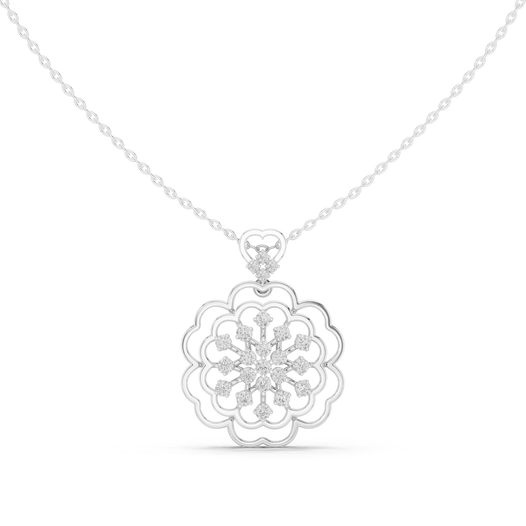 Floral Mandala Pendant — 0.71ct