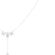Architectural Y-Drop Necklace — 0.53ct