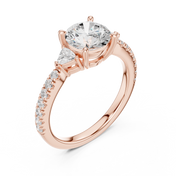 Celestine Round Brilliant Diamond Ring