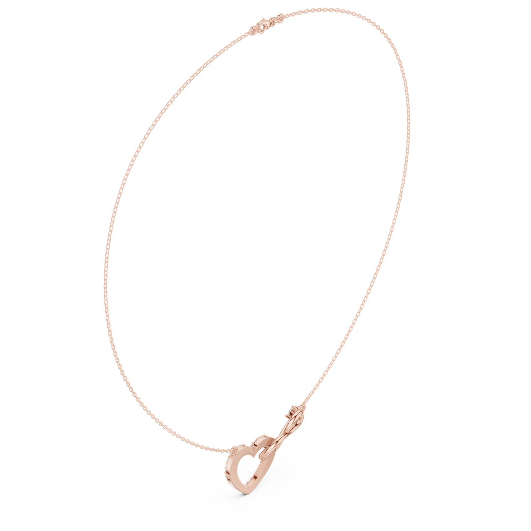 Infinity Heart Pendant Necklace — 0.88ct