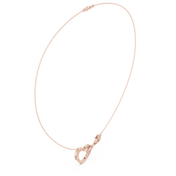 Infinity Heart Pendant Necklace — 0.88ct