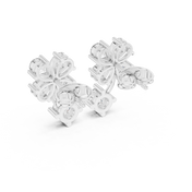 Noor Diamond Solitaire Stud Earrings
