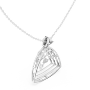 Tiered Triangle Pendant — 0.72ct