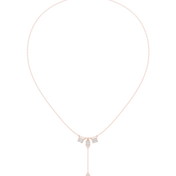 Architectural Y-Drop Necklace — 0.53ct