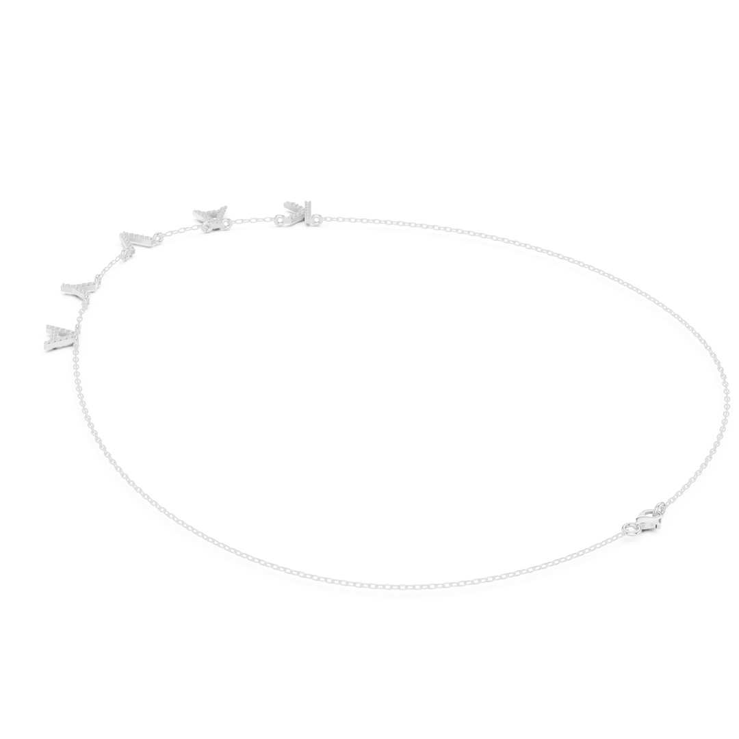 KAVYA Name Letter Necklace — 0.31ct