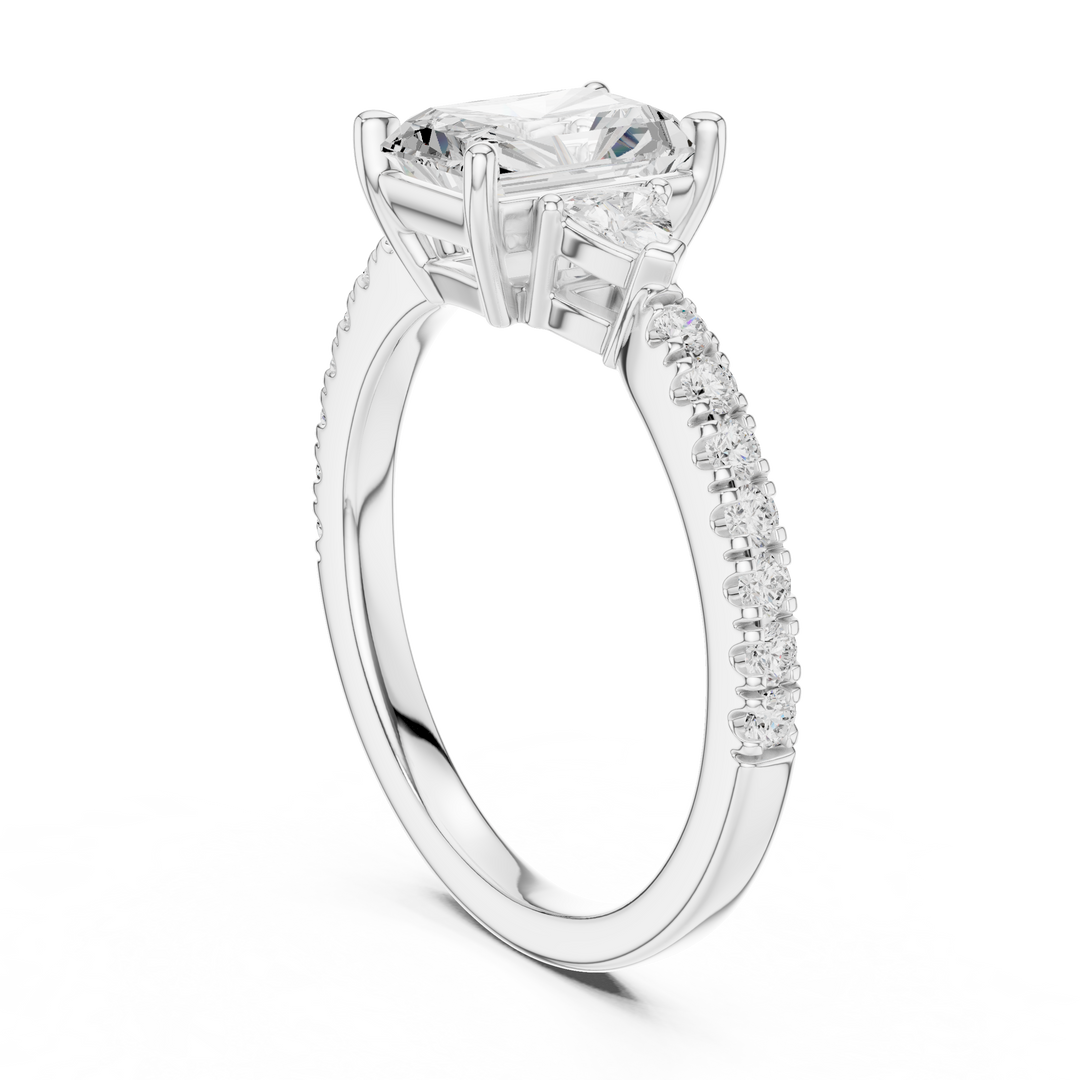 Aurora Radiant Cut Diamond Ring