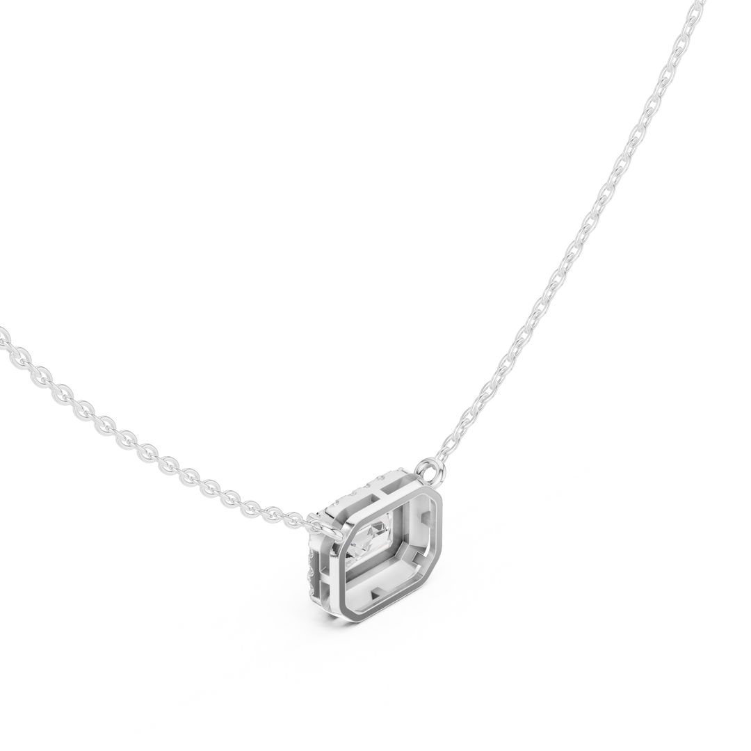 Cushion Halo Pendant — 2.24ct
