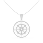 Ship Wheel Pendant — 1.41ct