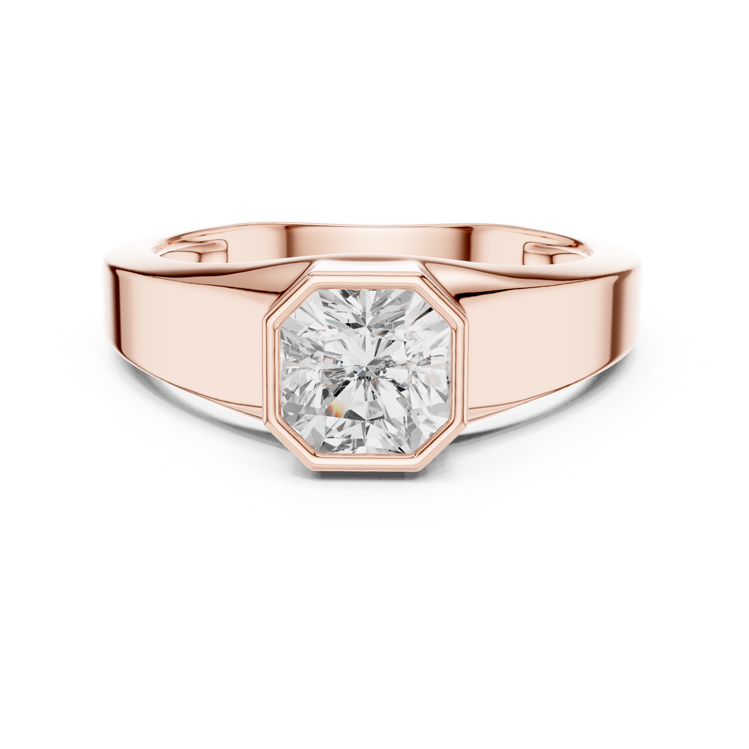 Radiant Signet Mens Ring — 1.10ct